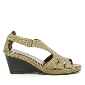 24 Hrs 22503 Beige Slingback Wedges