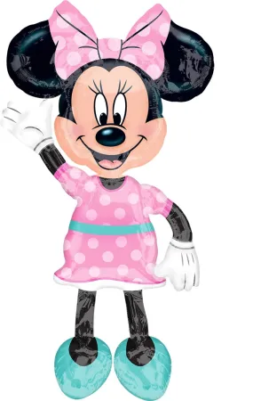 54" Anagram Minnie Mouse AirWalker Foil Balloon