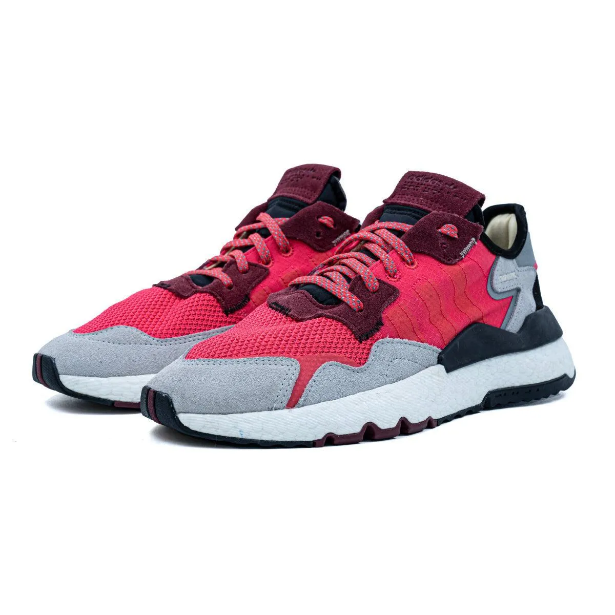 Adidas Nite Jogger Shock Sport Shoes Fabric Multicolour Colour For Men