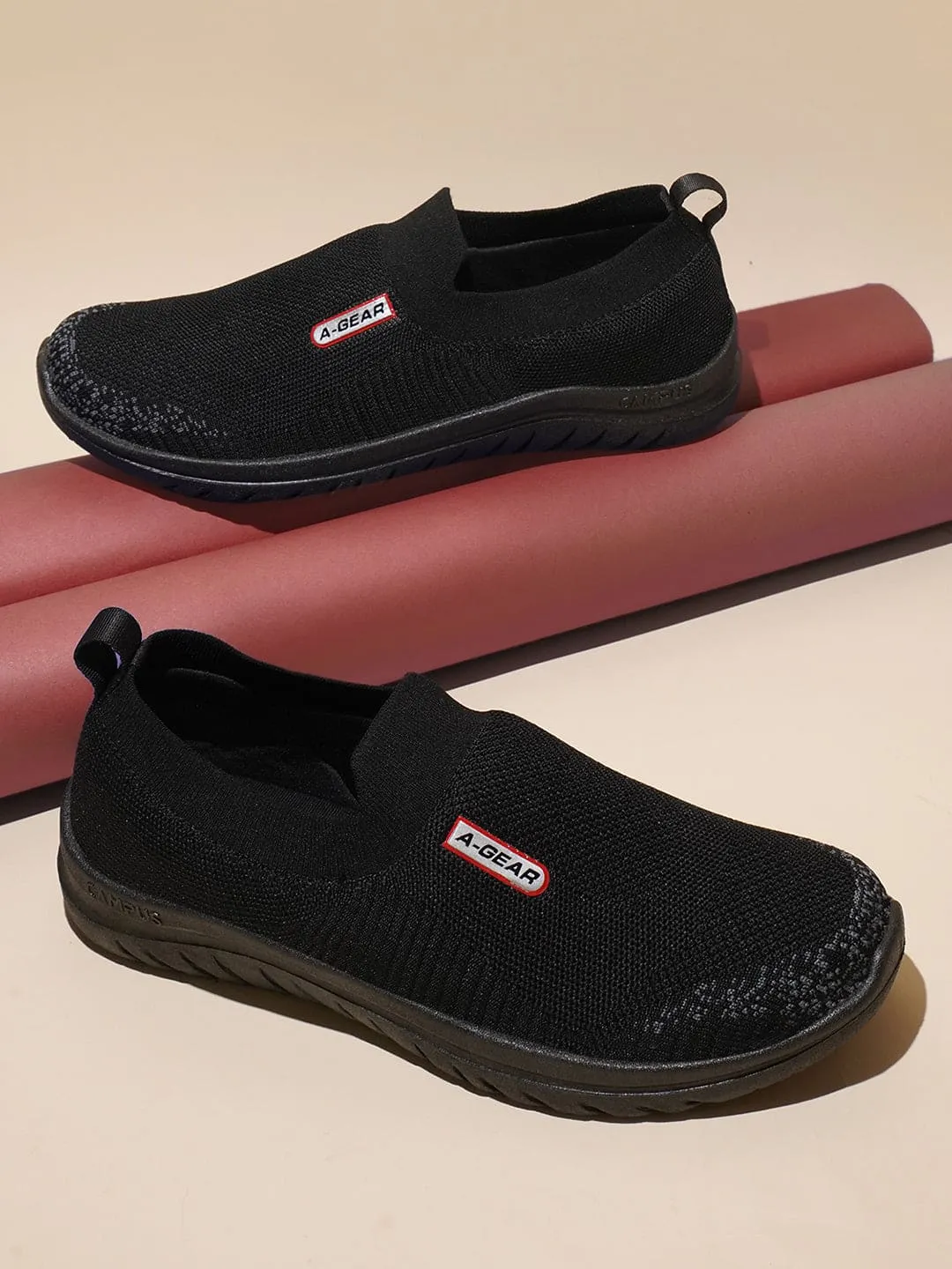 AGR-003 Black Men's Walking Shoes