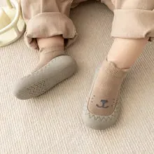 Baby Cartoon Rubber Sole Socks Shoes