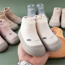 Baby Cartoon Rubber Sole Socks Shoes