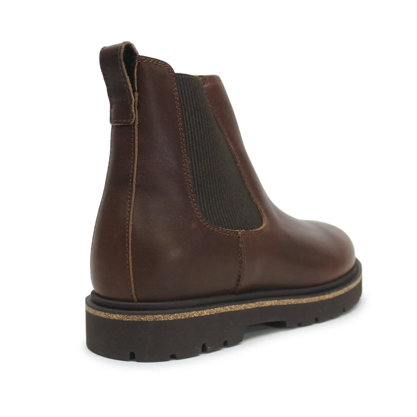 Birkenstock Highwood Slip On Mid Natural Leather Women's Chelsea Boots