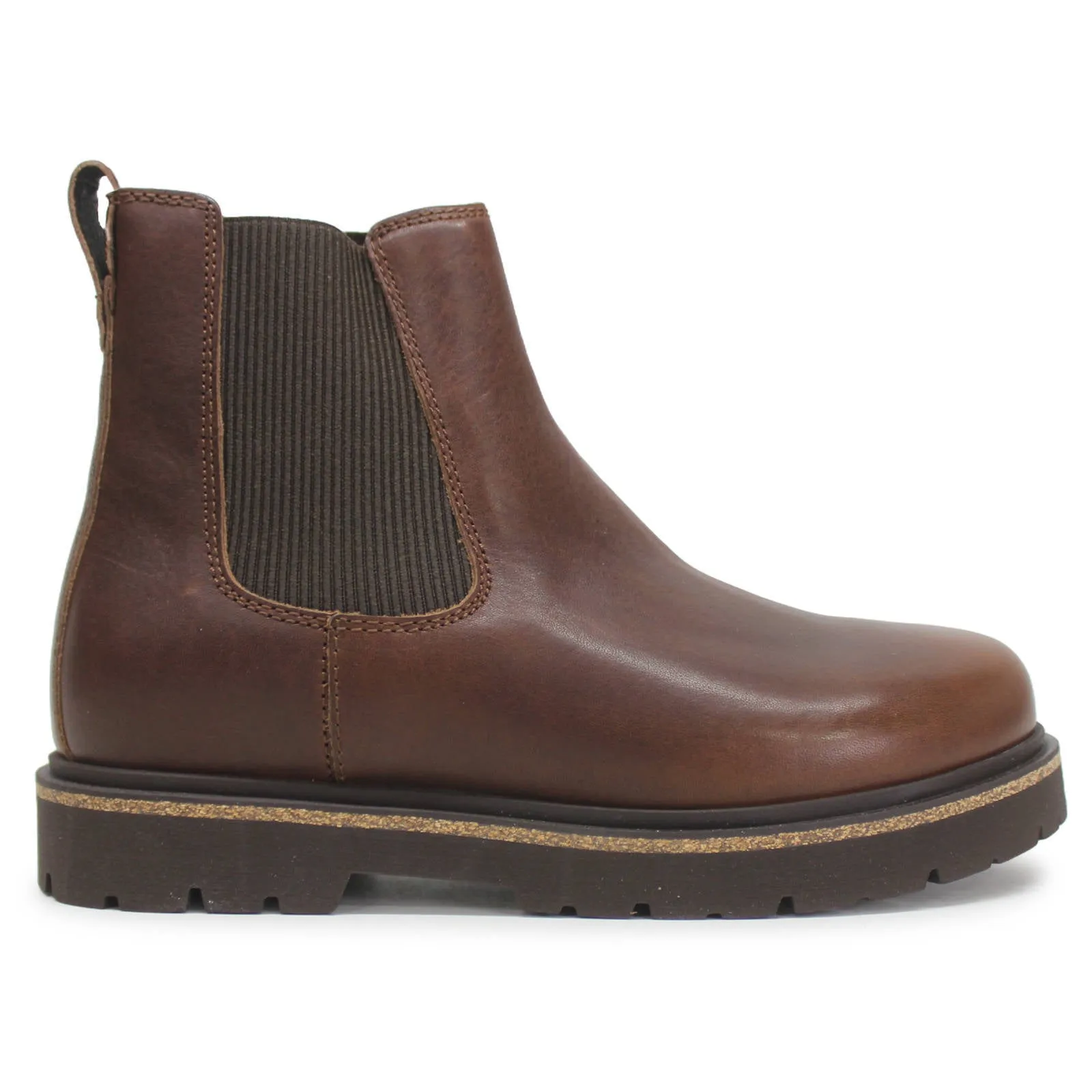 Birkenstock Highwood Slip On Mid Natural Leather Women's Chelsea Boots
