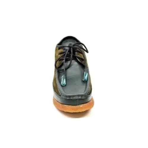 British Walkers Knicks Men's Green Suede and Leather