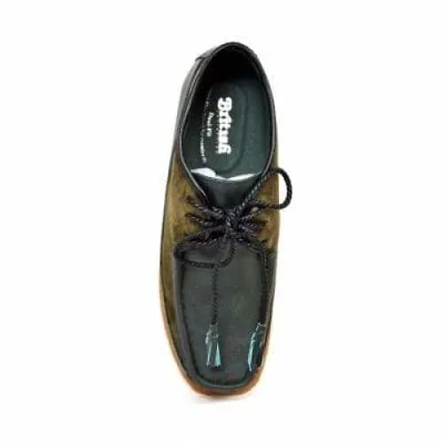 British Walkers Knicks Men's Green Suede and Leather
