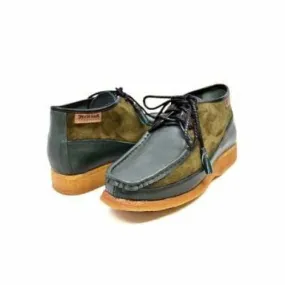 British Walkers Knicks Men's Green Suede and Leather
