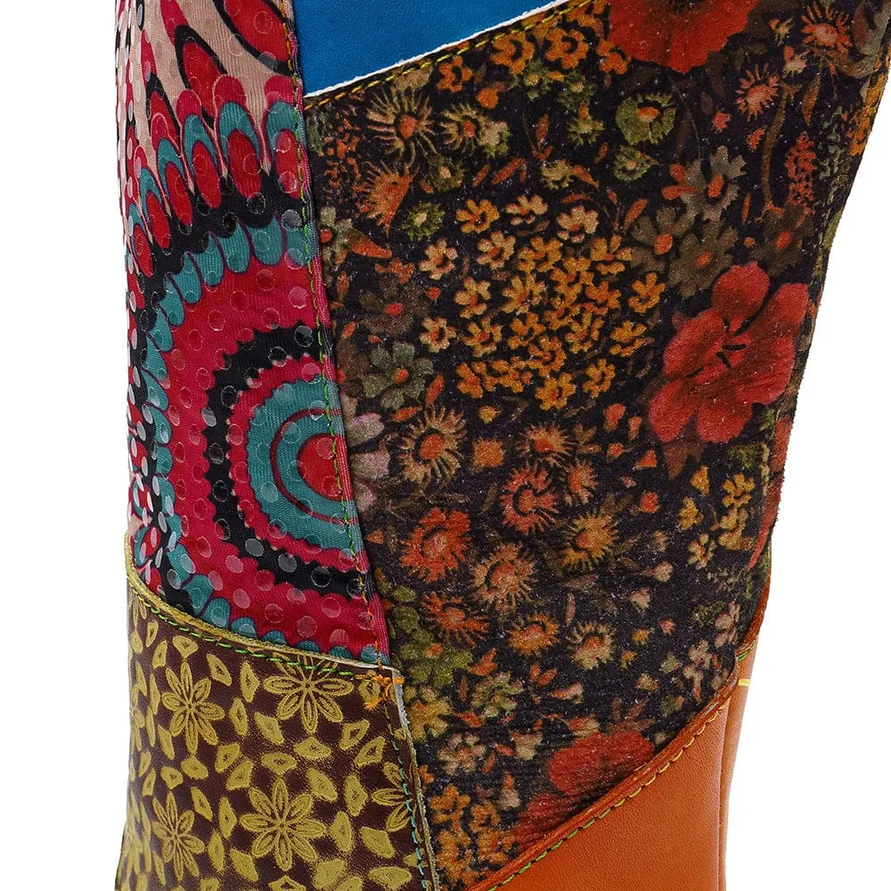 Casual Retro Leather Boots Knee High Boots