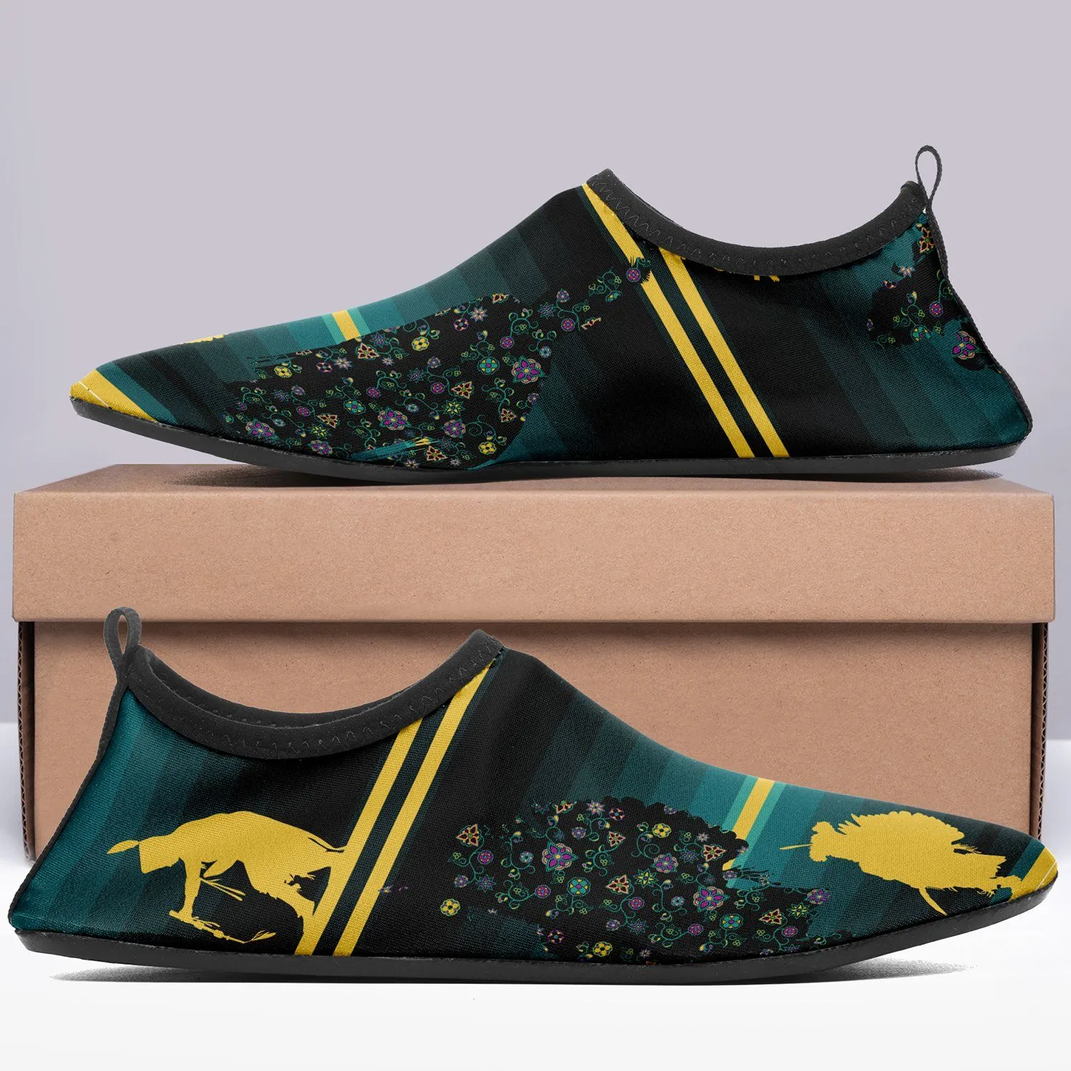 Dancers Inspire Green Kid's Sockamoccs Slip On Shoes