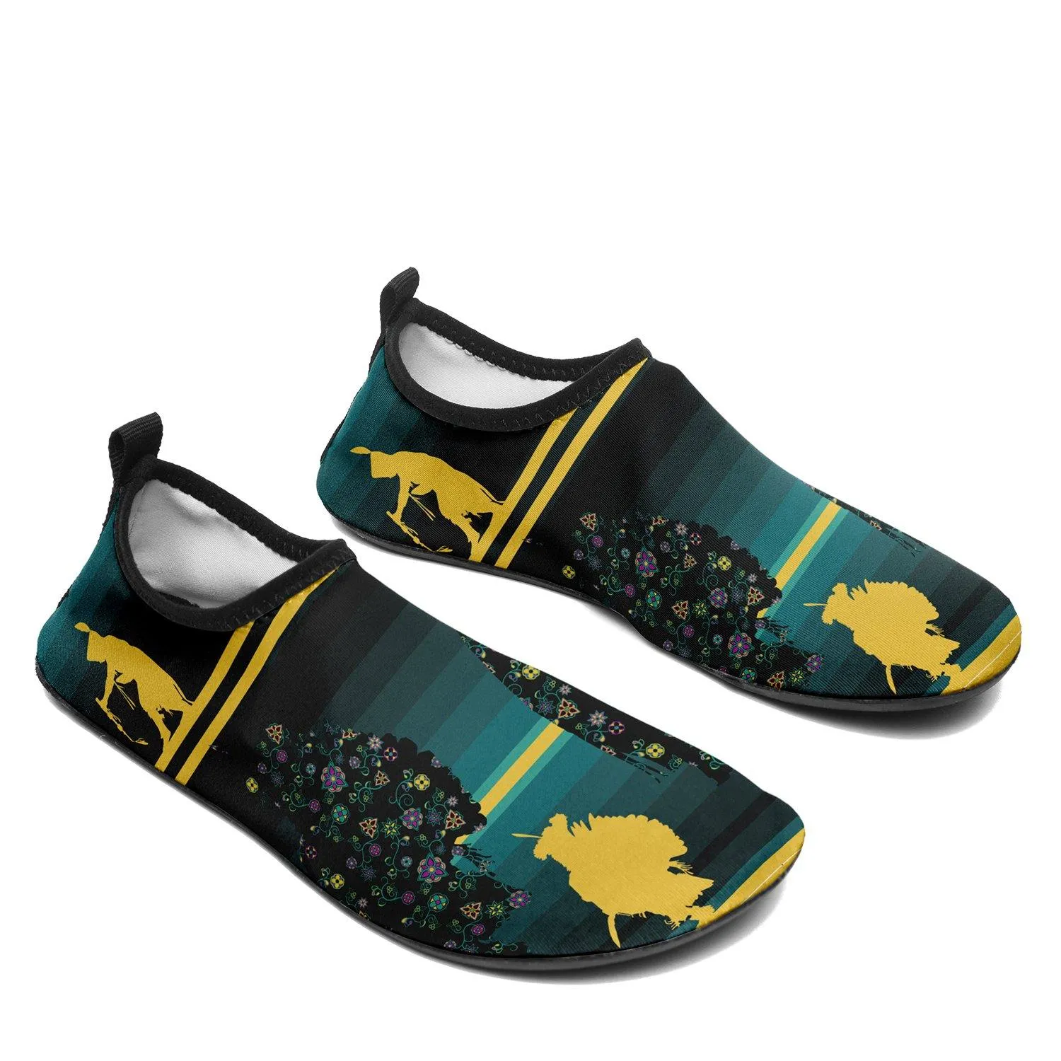 Dancers Inspire Green Kid's Sockamoccs Slip On Shoes