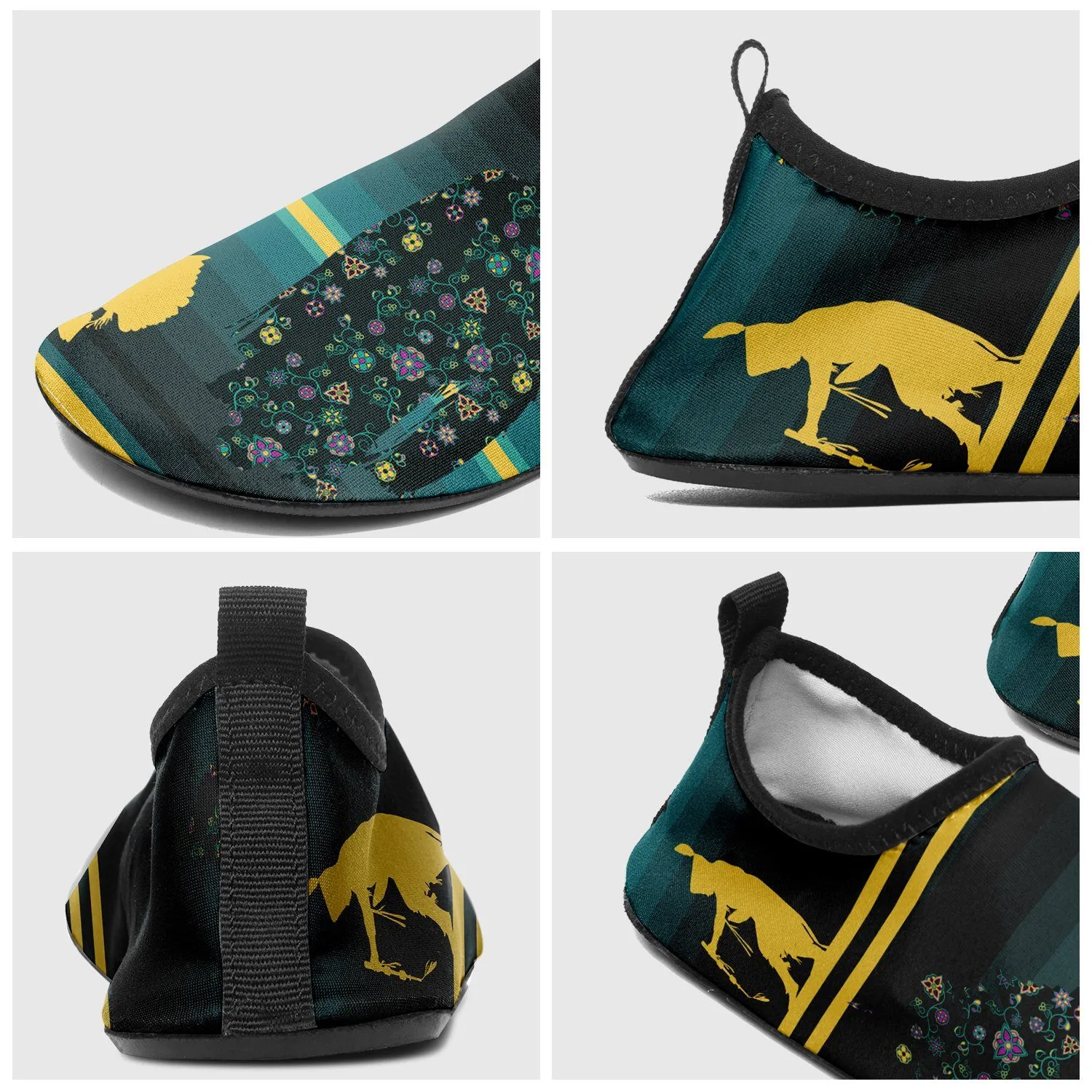 Dancers Inspire Green Kid's Sockamoccs Slip On Shoes