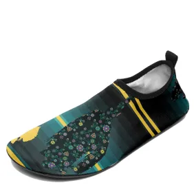 Dancers Inspire Green Kid's Sockamoccs Slip On Shoes