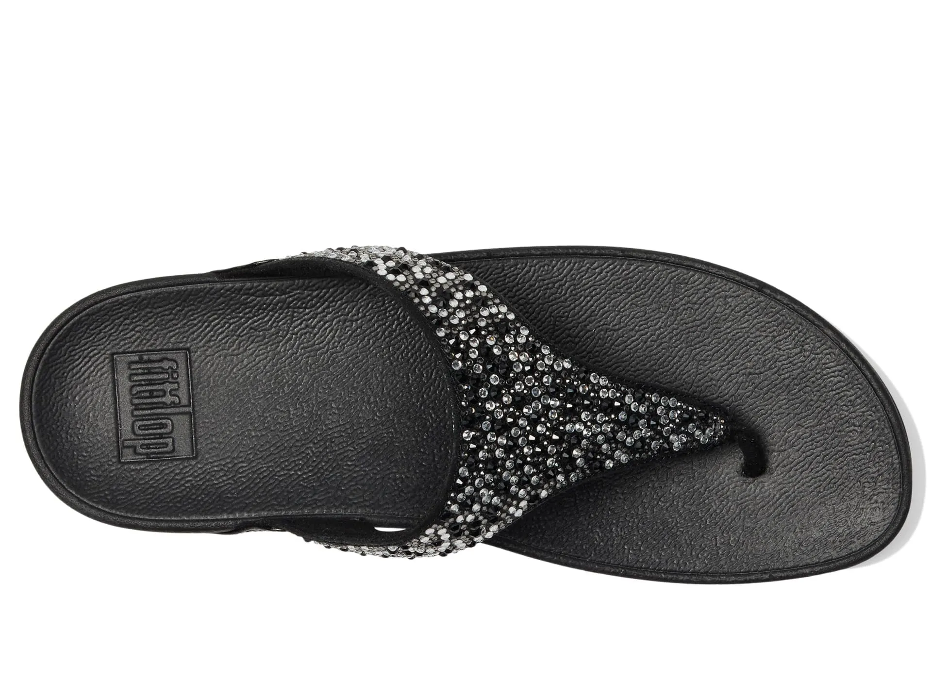 FitFlop Women's Lulu Crystal-Mix Toe-Post Sandals