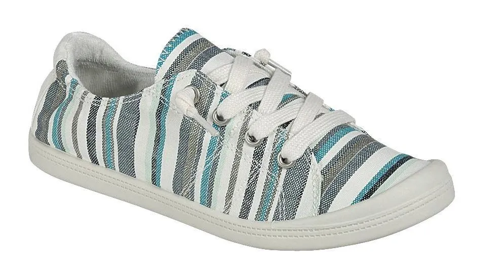 Forever Link Classic Slip-On Comfort Fashion Sneaker Blue Multi