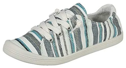 Forever Link Classic Slip-On Comfort Fashion Sneaker Blue Multi