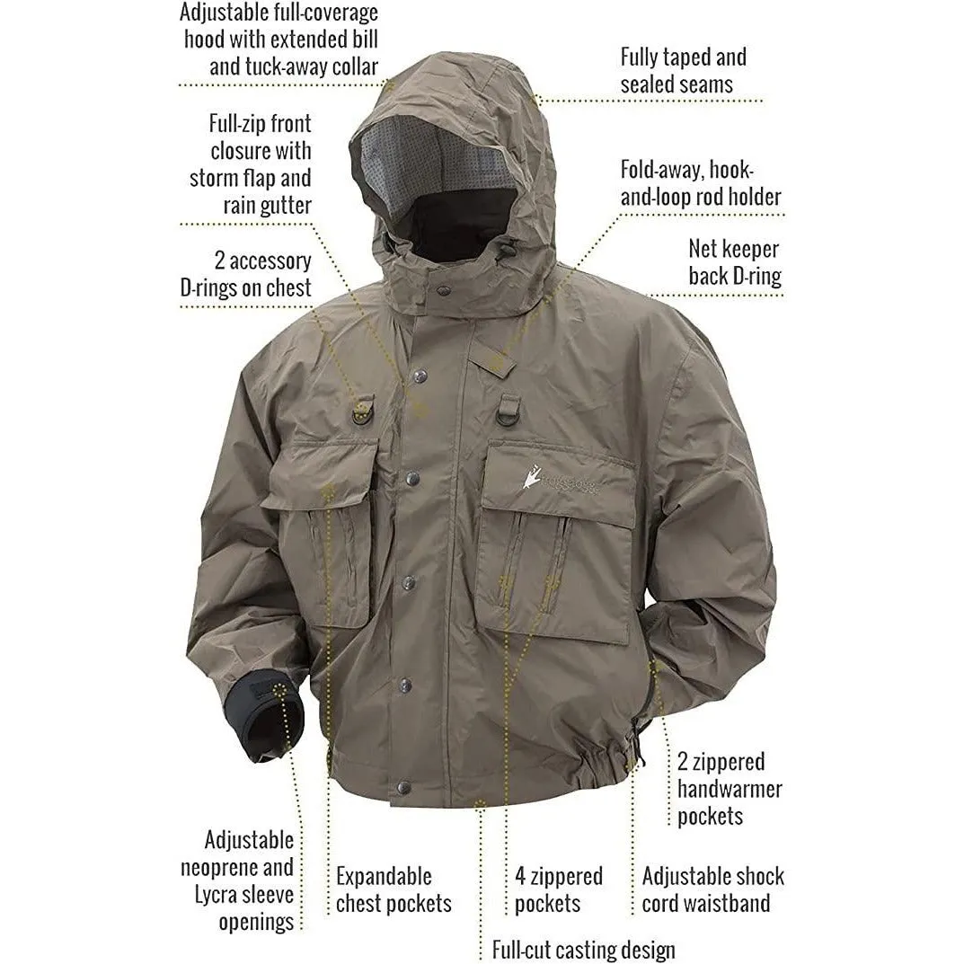 Frogg Toggs Java Hellbender Wading Jacket for Men Stone