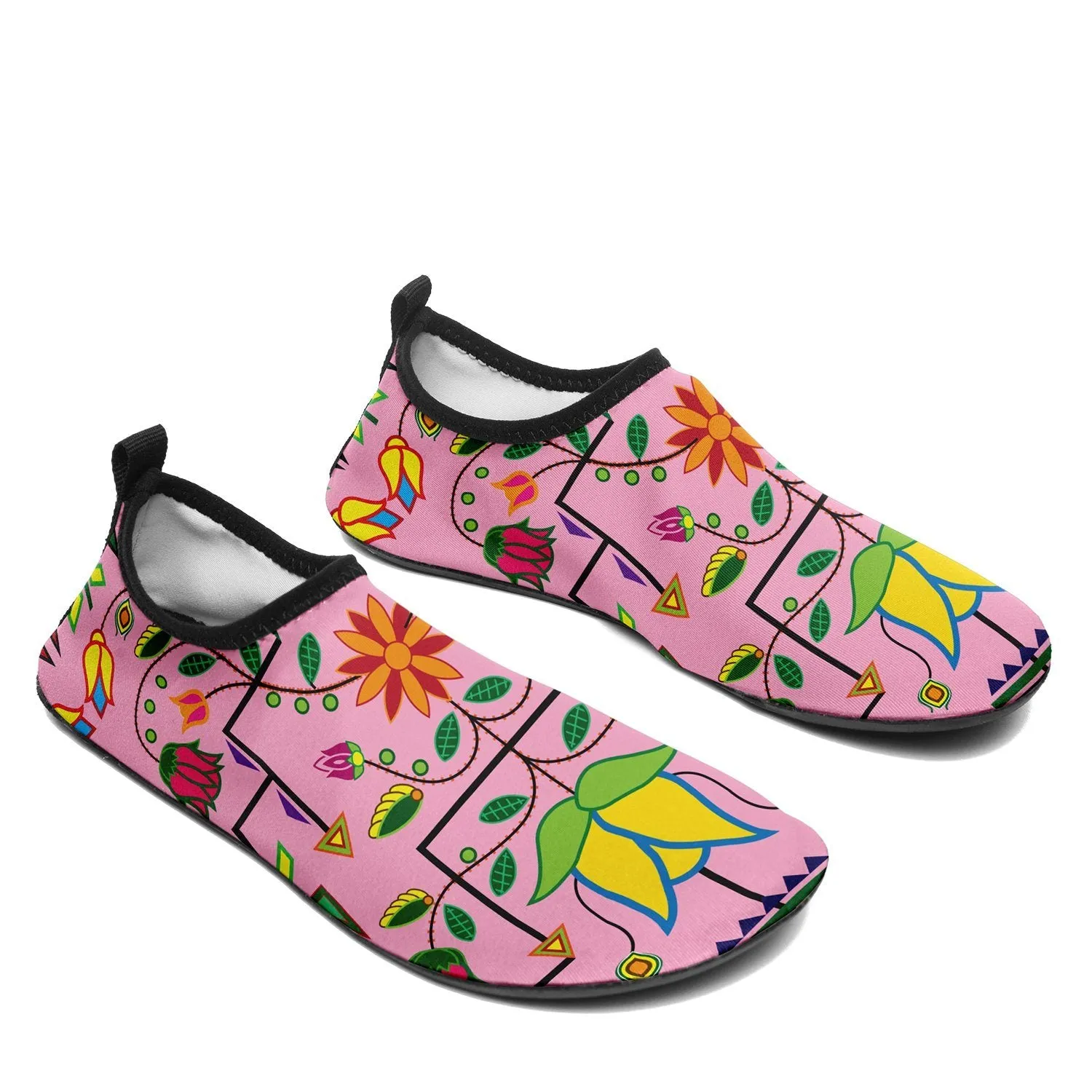 Geometric Floral Summer Sunset Sockamoccs Slip On Shoes