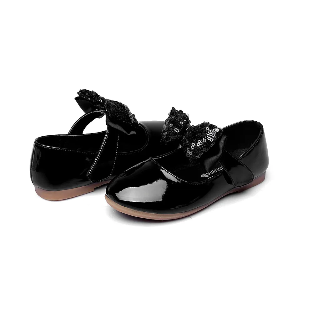 Girls PU Fashion Dress Flat Walking shoes