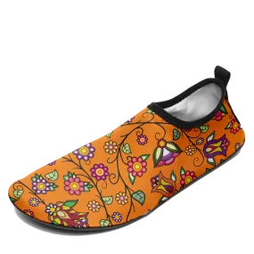 Heartbeat Petals ECM Orange Kid's Sockamoccs Slip On Shoes