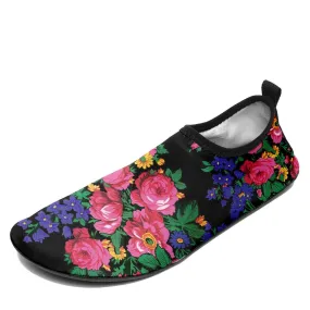 Kokum's Revenge Black Sockamoccs Kid's Sockamoccs Slip On Shoes