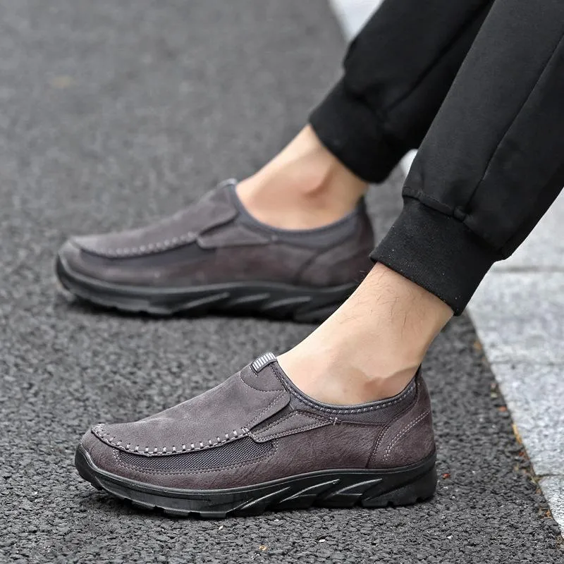 Leather non-slip casual shoes
