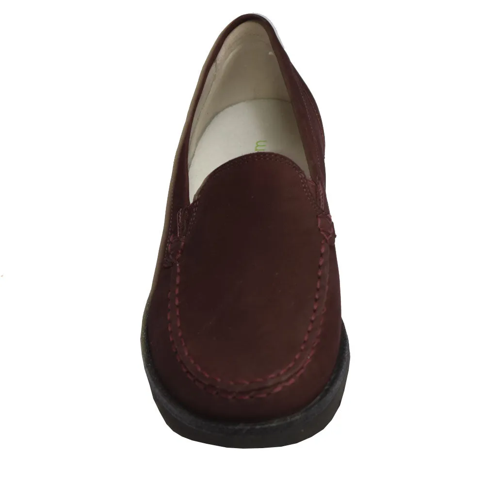 Liberty/Habea Nubuck Loafer Burgandy
