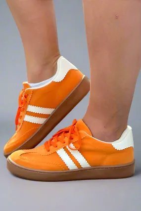 Miel Striped Sneaker - Orange