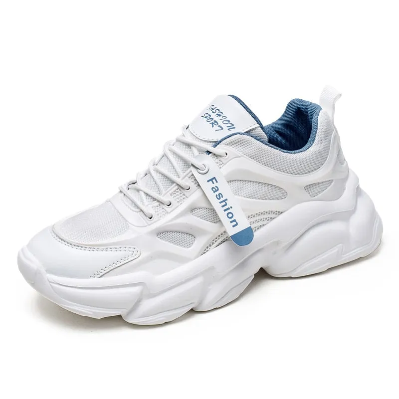New Men's Sneakers Breathable, Damping Sports Shoes with Thick Sole - Couple Casual Shoes for Running, Walking, Trainers, and Sport Sneakers