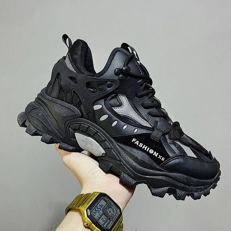 New Men's Sneakers Breathable, Damping Sports Shoes with Thick Sole - Couple Casual Shoes for Running, Walking, Trainers, and Sport Sneakers