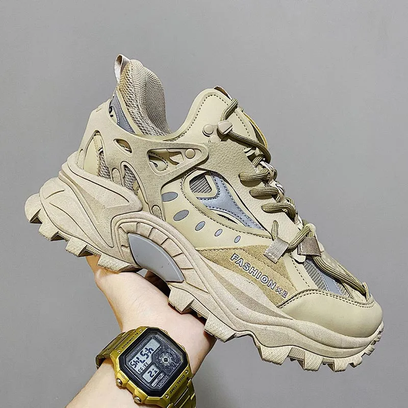 New Men's Sneakers Breathable, Damping Sports Shoes with Thick Sole - Couple Casual Shoes for Running, Walking, Trainers, and Sport Sneakers