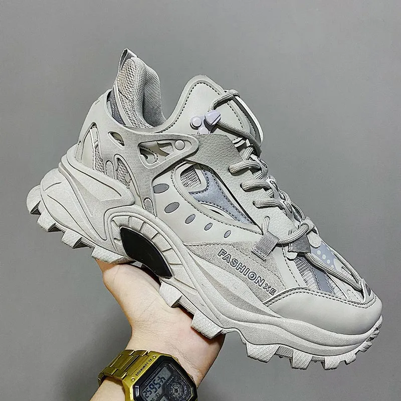 New Men's Sneakers Breathable, Damping Sports Shoes with Thick Sole - Couple Casual Shoes for Running, Walking, Trainers, and Sport Sneakers