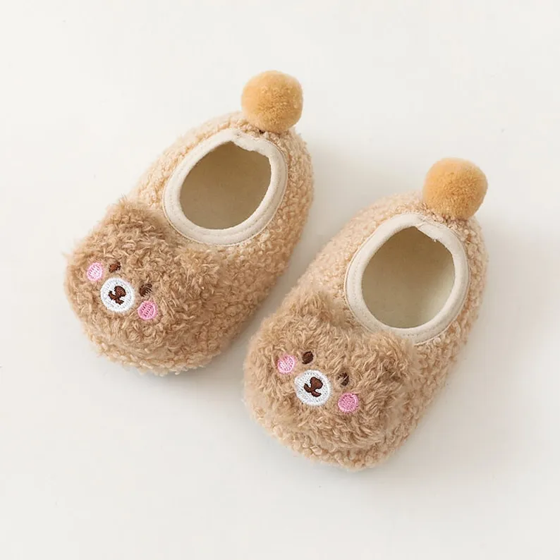 Non-Slip Baby Shoes - Fluffy Bear