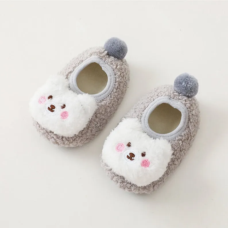 Non-Slip Baby Shoes - Fluffy Bear