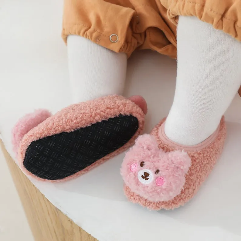 Non-Slip Baby Shoes - Fluffy Bear