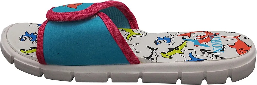 NORTY Boy's Girl's Unisex Slide Strap Sports Shower Beach Pool Sandal - Runs One Size Small