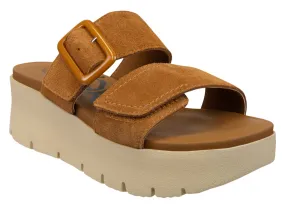 OTBT: CAMEO in BROWN Platform Sandals