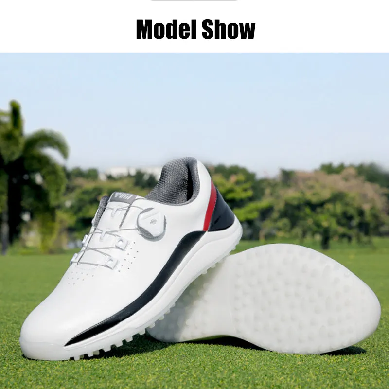 PGM XZ259 men synthetic leather golf shoes professional spike less golf shoe