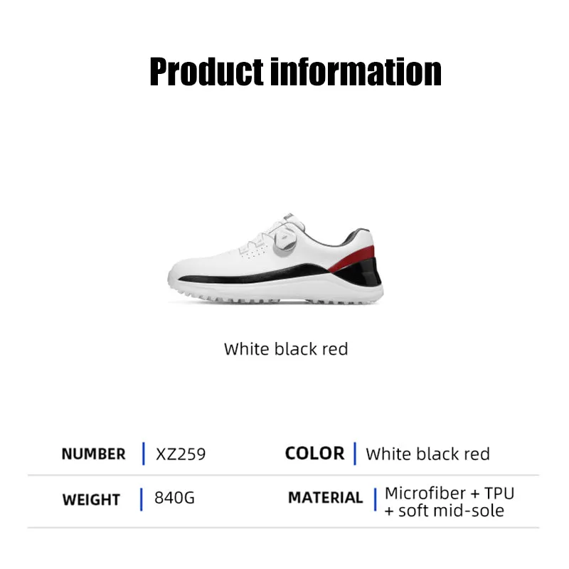 PGM XZ259 men synthetic leather golf shoes professional spike less golf shoe