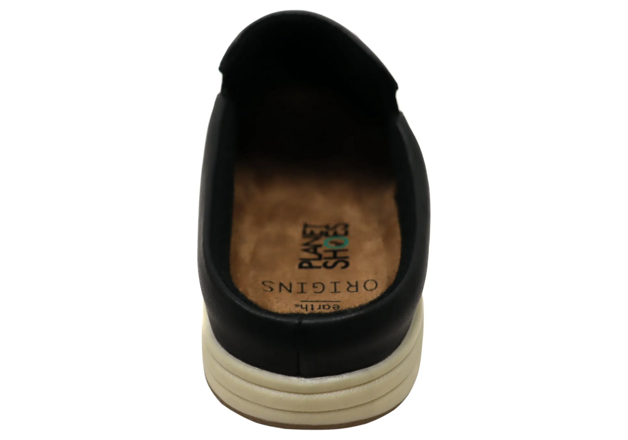 Planet Shoes Emilia Womens Leather Open Back Comfortable Mule Shoes