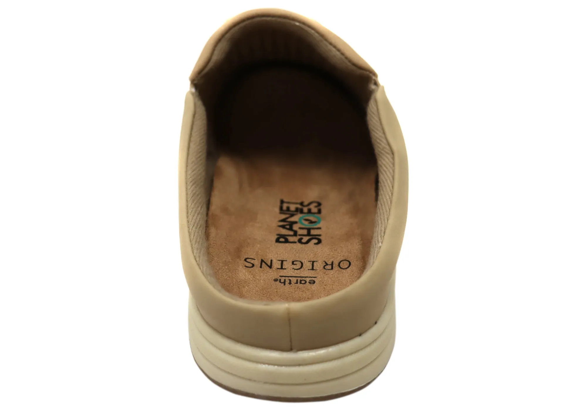 Planet Shoes Emilia Womens Leather Open Back Comfortable Mule Shoes