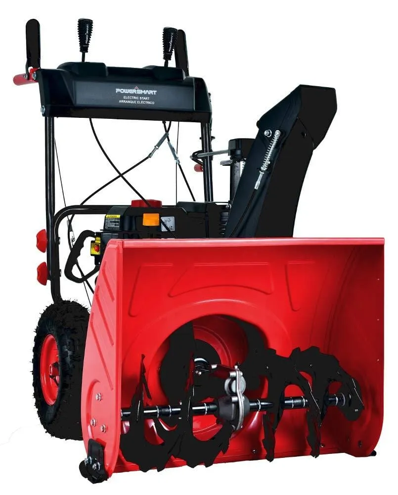 PowerSmart PSS2240C 24 in. 212cc 2-Stage Electric Start Gas Snow Blower (with Free Mug)
