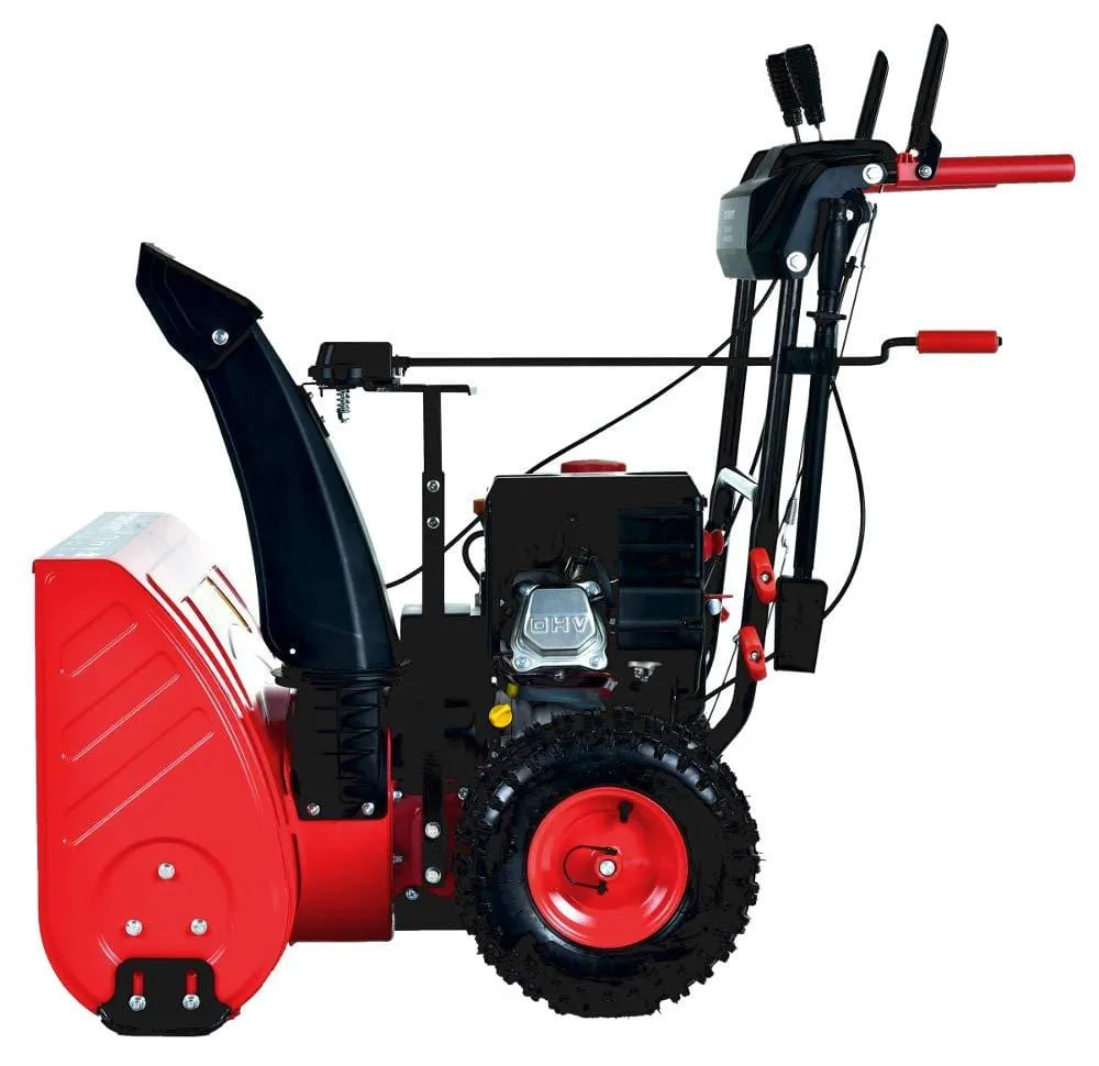 PowerSmart PSS2240C 24 in. 212cc 2-Stage Electric Start Gas Snow Blower (with Free Mug)