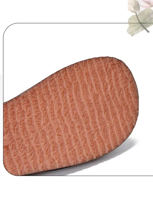 Real Leather Soft Sole Cute Out Handmade Retro Flat Shoes