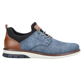 Rieker Men's Smart Casual  Shoes - 14450-14 - Navy Nubuck