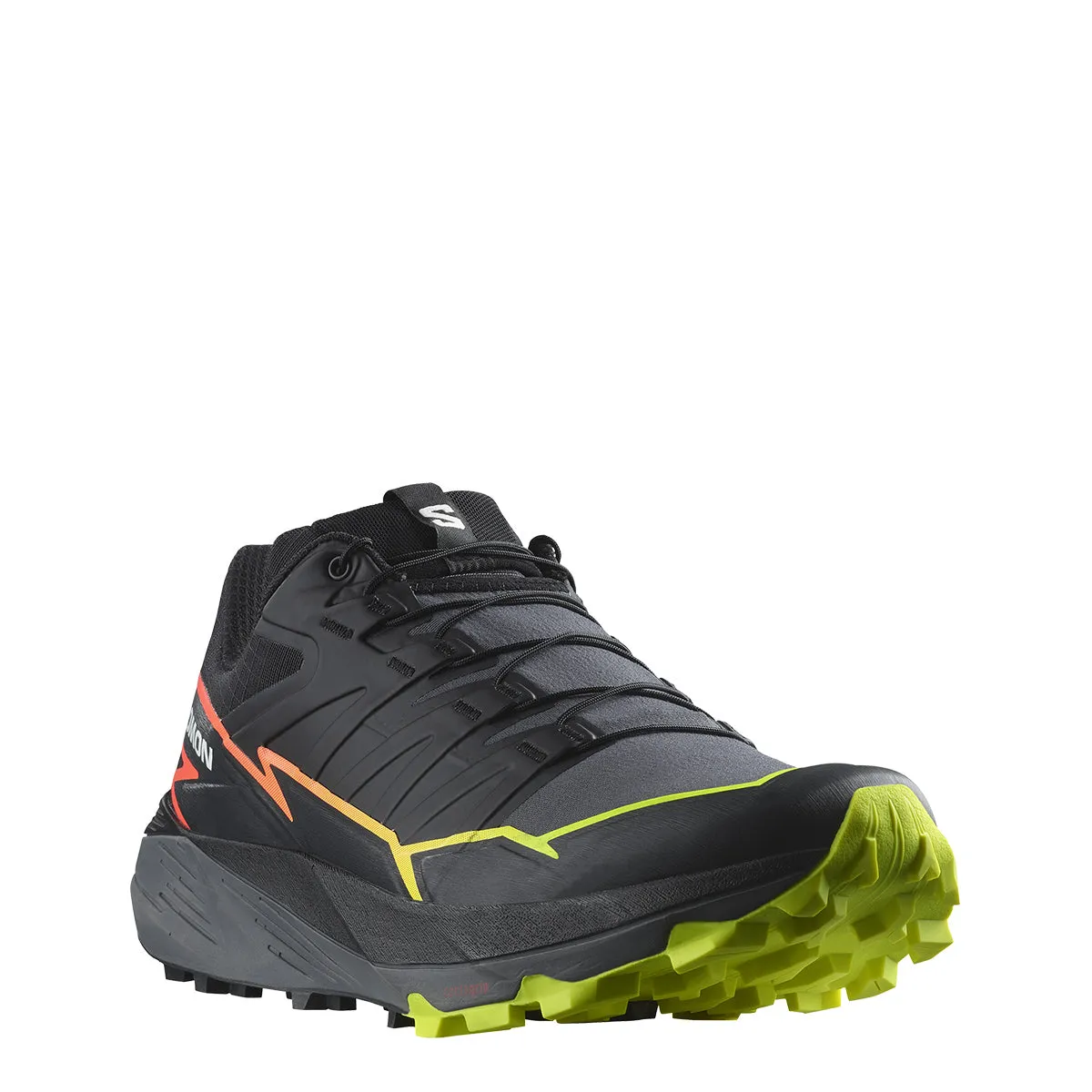 Salomon - Scarpe da trail running Thundercross Black Quiet Shade Fiery Coral - L47295400 - BLACK/QUIET/SHADE/FIERY/CORAL