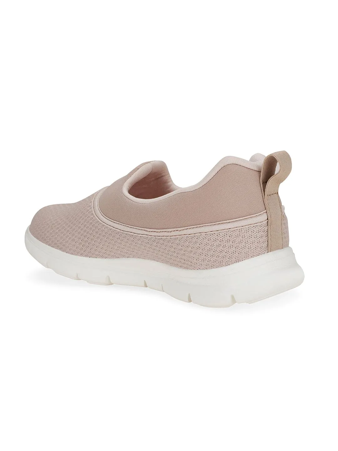 SILICO Beige Women's Walking Shoes