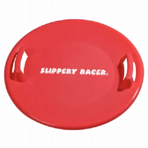 Slippery Racer SR710R 26" Heavy Duty Plastic Red Snow Sled Saucer - Quantity of 5