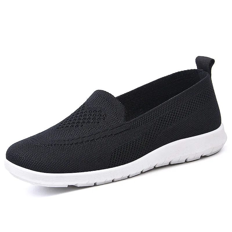 Soft-soled Mother Flyknit Slip-on Shoes