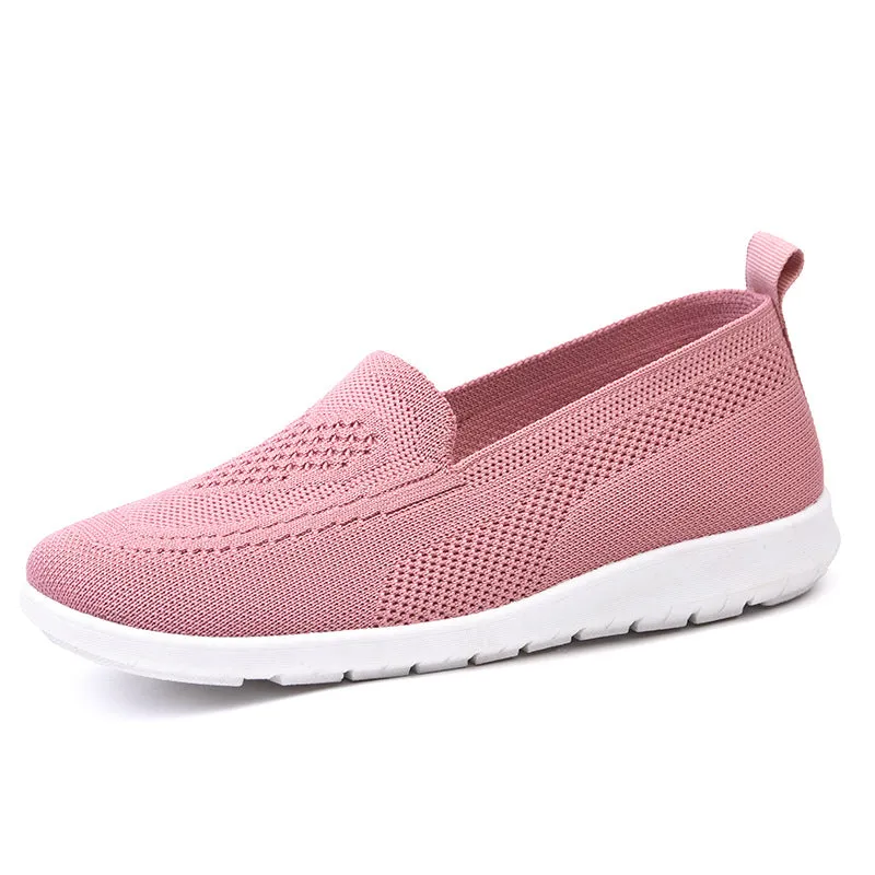 Soft-soled Mother Flyknit Slip-on Shoes