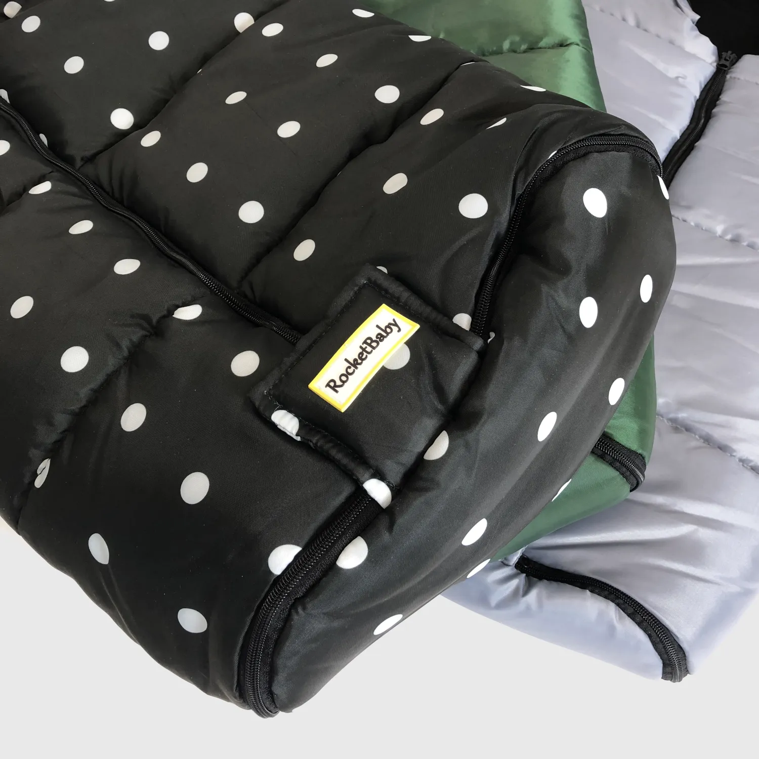 Stroller Footmuff Igloo Dots Black